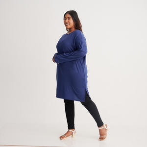 Haut décontracté de créateur pour femmes avec manches longues respirantes taille libre tissu de soie approvisionnement en vrac d'été en vente - Product Image 4