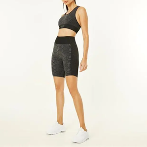 Haute qualité sans couture côtelé femmes Yoga sport soutien-gorge léger respirant Gym Fitness entraînement porter pousser imprimé soutiens-gorge pour - Product Image 4