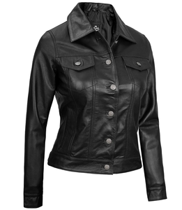 Chaqueta de Cuero de Invierno para Mujer de la Mejor Calidad, Elegante, Impermeable, Reversible, Ecológica, con Logotipo Personalizado, Cálida y Cómoda, Nueva Llegada - Product Image 4