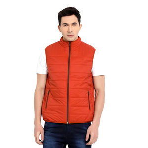 เสื้อกั๊กบุนวมสำหรับผู้ชายดีไซน์ใหม่สำหรับฤดูหนาวเสื้อแขนกุดน้ำหนักเบาออกแบบได้เอง - Product Image 1