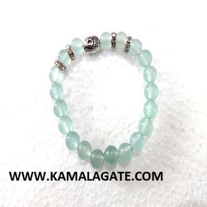 Agate naturelle faite à la main Mookaite pierres précieuses Bracelet perles pierre semi-précieuse artisanat métal bouddha guérison Chakra motif cristal - Product Image 3