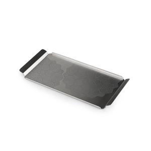 Bandeja de Acero Inoxidable de Diseño, Plato Multiusos para Servir, Serie Premium con Acabado Dorado, Elegante y Mediano para Comedor - Product Image 1