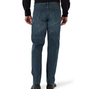 Pantalones vaqueros transpirables de algodón 100% para hombre, estilo recto informal, lavable para invierno, precio al por mayor - Product Image 3