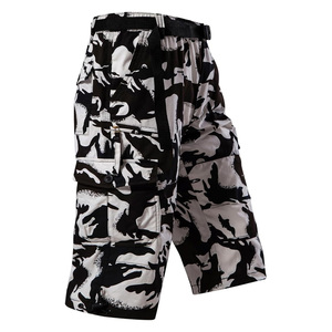 กางเกงขาสั้นคาร์โก้ใส่ได้ทั้งชายและหญิงผ้าคอตตอนทอลายทแยงแห้งเร็วระบายอากาศสไตล์ไฮสตรีทแบบหลายกระเป๋าทรงหลวม - Product Image 3