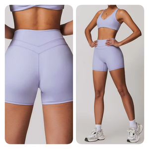 ชุดครอปสองชิ้นสำหรับผู้หญิงชุดเสื้อและกางเกงขาสั้นผ้ากำมะหยี่ทรงหลวมโลโก้ตามสั่ง2025ฤดูใบไม้ผลิ - Product Image 3