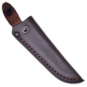 Funda de cuero marrón de estilo elegante y elegante de alta calidad hecha a mano de fábrica para cuchillos de hoja fija de 4'' - Product Image 2
