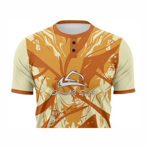 Alta calidad OEM Custom Made Softball Jersey 2 botones Custom Baseball Jersey con sublimación - Product Image 3