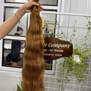 Precio al por mayor 100% Extensiones de cabello humano vietnamita a granel de doble estirado auténtico Onda Natural #27 Cutícula completa alineada Raw Top - Product Image 5