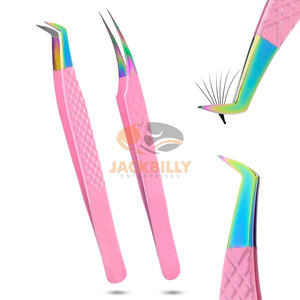 Mới Sợi Mẹo Lash Nhíp Cho Lông Mi Mở Rộng-Chuyên Nghiệp Lash Công Nghệ Nguồn Cung Cấp Phải Có-Khối Lượng Khởi Động Màu Hồng Cầu Vồng Bộ - Product Image 6
