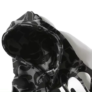 Sweat à capuche pour homme en coton thermique surdimensionné personnalisé, écologique, de haute qualité, lavage vierge - Product Image 4