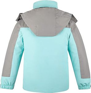 Veste à capuche imperméable respirante pour garçons et filles de qualité supérieure coupe-vent - Product Image 1