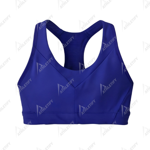 Soutien-gorge de sport pour femme de couleur unie, confortable, extensible, idéal pour le yoga, la salle de sport, la course à pied et l'entraînement physique, élégant et offrant un maintien élevé. - Product Image 2