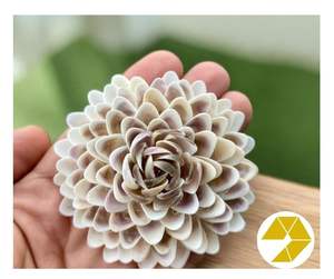 Flor de concha marina natural Playa Regalo DE BODA Flor de concha marina hecha a mano Decoración costera Recuerdo de verano único Hogares inspirados en el océano - Product Image 6