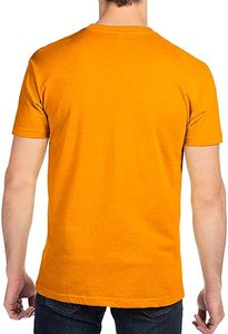 Camiseta con hombros descubiertos de peso pesado, ropa de calle informal Unisex, Camiseta básica de algodón con cuello redondo - Product Image 2