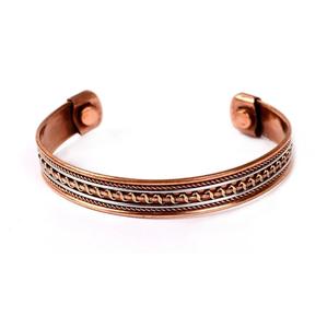 Antique Design Eco-Friendly Vintage <b>Copper</b> Bracelet for Women & <b>Men</b> Ultra Strength Magnetic Cuff Bracelets Fashion Jewelry - Product Image 4