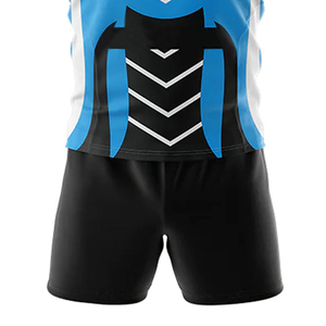 Ropa deportiva de sublimación personalizada de alta calidad, conjuntos de uniformes de Rugby de tendencia superior, uniformes de Rugby de manga corta y pantalones cortos a la venta - Product Image 4