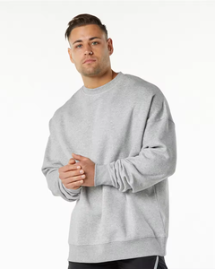 Fabricant de sweats personnalisés 400g Coton mélangé Doublure polaire Blank Crewneck Sweatshirts ourlet côtelé - Product Image 1