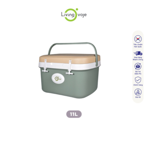 SB Tech 11L Insulated Cooler Box With Built-in Cup Holder Rectangle Modern Style Thermal Picnic Storage - Product Image 4