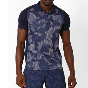 Polo informal de manga corta con cuello vuelto ajustado para hombre, camisa Polo de sublimación al por mayor con logotipo de diseño personalizado para hombre - Product Image 1