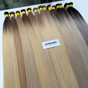 Prix de gros 100g Extensions de cheveux vierges vietnamiennes de qualité supérieure en cheveux humains bruts de différentes couleurs 60 cm - Product Image 1