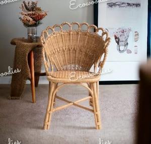 Silla de bambú de diseño moderno, reposabrazos Retro, respaldo, silla de bambú redonda de ratán para muebles de sala de estar - Product Image 2