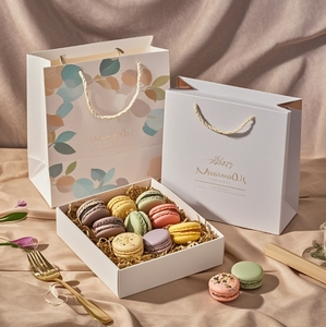 Miễn Phí Thiết Kế Biểu Tượng Tùy Chỉnh Của Cao Cấp Thực Phẩm Cấp Macaron Sô Cô La Giấy Bao Bì Hộp Macaron Bánh Hộp Quà Tặng - Product Image 2