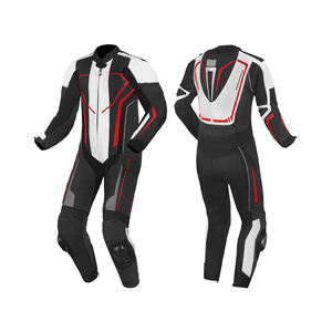 Combinaison de course de moto en cuir sur mesure de haute qualité pour homme, une pièce, coupe-vent, respirante, séchage rapide, manches longues, personnalisable - Product Image 1