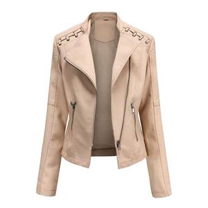Chaqueta Bomber Aviator Real Shearling Bomber Chaqueta de cuero de piel de oveja Ropa de invierno para mujer - Product Image 1