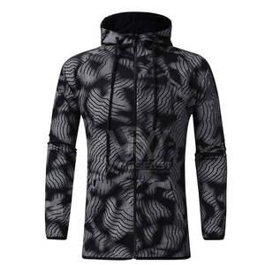 Chándales ligeros de algodón 100% para hombre con capucha, ropa de jogging de invierno con patrón sólido, ropa de sublimación - Product Image 3