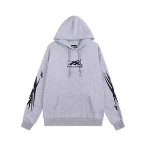 Hell Star Fashion Brand Sweat à capuche pour homme, imprimé oversize, en molleton anti-rétrécissement 100% coton 400g, sans doublure, manches longues, collection automne - Product Image 5