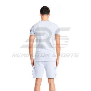 Wholesale High Quality Men's Solid Color <b>Twin</b> <b>Sets</b> Casual Design Breathable <b>Twin</b> <b>Sets</b> - Product Image 3