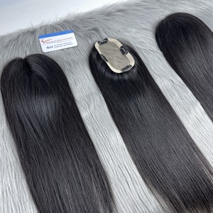 Femme toupet Système de Cheveux Humains Topper Avec Clip, cheveux toupet femmes Vietnam Factory - Product Image 4