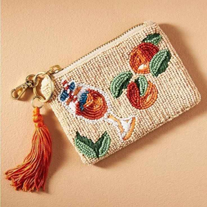 Pochette et porte-monnaie avec broderie de perles de rocaille avec logo personnalisé en gros - Product Image 5