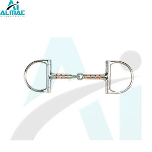 Junta única en forma de D de ALMAC Horse Bit con bordes lisos para un uso seguro en escuelas de equitación y prácticas ecuestres generales - Product Image 1