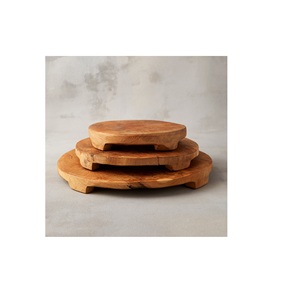 Légumes en bois écologiques coupant des planches à découper finition de conception de brun coloré d'ustensiles de cuisine blocs à découper - Product Image 2