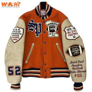 Parches personalizados para hombre, chaqueta Bombers de béisbol con logotipo, parches con apliques de chenilla negra, chaqueta universitaria con letras bordadas de alta calidad - Product Image 1