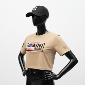 Camiseta Corta de Alta Calidad para Mujer, Tela de Algodón de 180 g/m², Tacto Suave, Color Sólido, Logotipo Personalizado Impreso, Camiseta para Mujer - Product Image 4