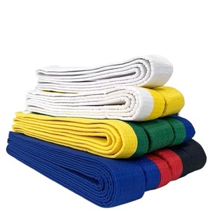 Ceintures de Jiu-Jitsu de qualité supérieure, écologiques, 100% coton, arts martiaux, personnalisables, unisexe, ceinture adulte, logo personnalisé - Product Image 4