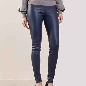 กางเกงคาร์โก้หนังขากว้างเซ็กซี่สำหรับผู้หญิงกางเกงหนังสไตล์สตรีทแวร์ออกแบบได้ตามต้องการ - Product Image 5