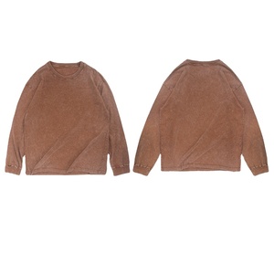 Sweat-shirt à capuche oversize décontracté pour homme 2026, à manches longues, doublé en polaire, sans capuche - Product Image 5