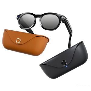 Lunettes intelligentes avec caméra 8MP, enregistrement vidéo 1080P, traduction IA en temps réel, étanches IPX4, charge magnétique, monture métallique - Product Image 1