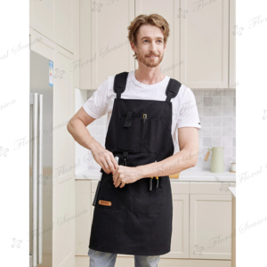 Custom Logo Barista <b>Apron</b> Natural Kitchen Cooking <b>Apron</b> Printed Customized Supermarket Restaurant Uniform <b>Apron</b> - Product Image 2