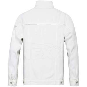 Veste en jean coupe-vent pour homme, motif lettres, style urbain, 100 % coton, imperméable et respirante, la plus vendue pour l'hiver - Product Image 2