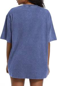 100% เสื้อยืดแฟชั่นเฮฟวี่เวท220กรัมเปิดไหล่ระบายอากาศได้ดีสีสันสดใส - Product Image 2