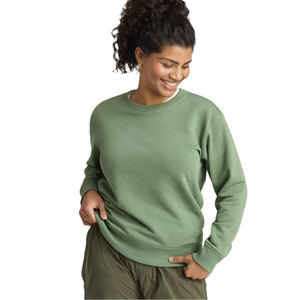 Top corto de manga larga para mujer, hombros caídos, corte holgado, cuello redondo, Color sólido, Top corto para mujer, ropa informal de moda - Product Image 4