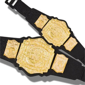 Cinturón de título de lucha de peso pesado mundial de alta calidad, tamaño adulto, cinturón de título de lucha de Oro Grande - Product Image 3