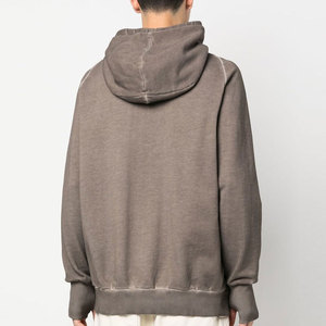 Sudadera Ligera para Hombre, Lavado Ácido, 100% Algodón, Logotipo Personalizado, Patrón Sólido, Transpirable, Secado Rápido, Colores Personalizados, Sudadera con Capucha para Invierno - Product Image 3