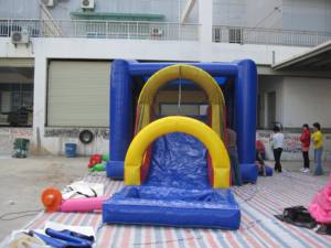 Château gonflable avec toboggan et piscine, vente chaude, pour location de fête commerciale - Product Image 2