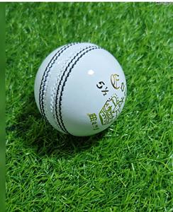 Balón de Críquet Blanco de Cuero Genuino de 156g, Cosido a Mano, Alta Calidad, JAWAS SPORTS JS-BH-WO-79 con Color y Diseño Personalizables - Product Image 1