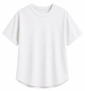 Camiseta Personalizada de Cuello Redondo para Mujer, 100% Algodón, Informal, de Manga Corta, Estilo Urbano, Prenda Superior Básica - Product Image 3